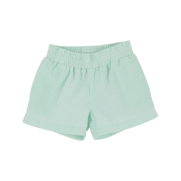 Sheffield Shorts - Grace Bay Green Seersucker