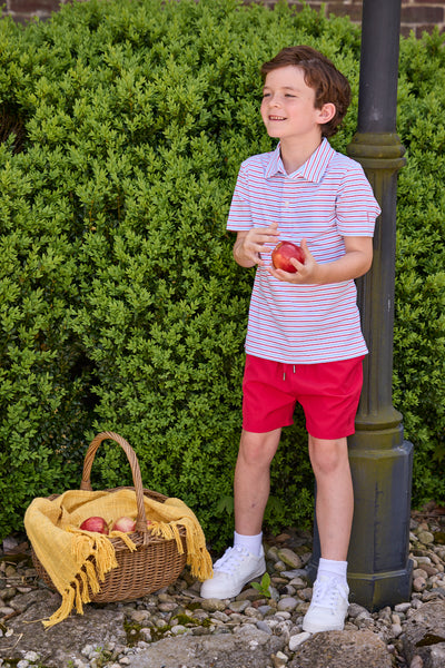 Short Sleeve Polo - Primary Stripe