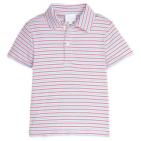 Short Sleeve Polo - Primary Stripe