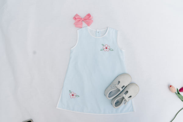 Sybil Blue Sleeveless Dress - Preorder