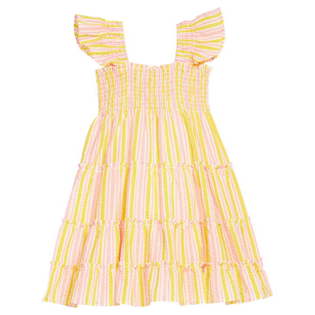 Twirl Dress - Buttercup Seersucker