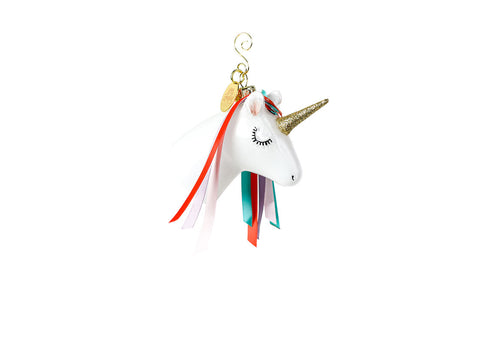 Unicorn Shaped Glass Ornament