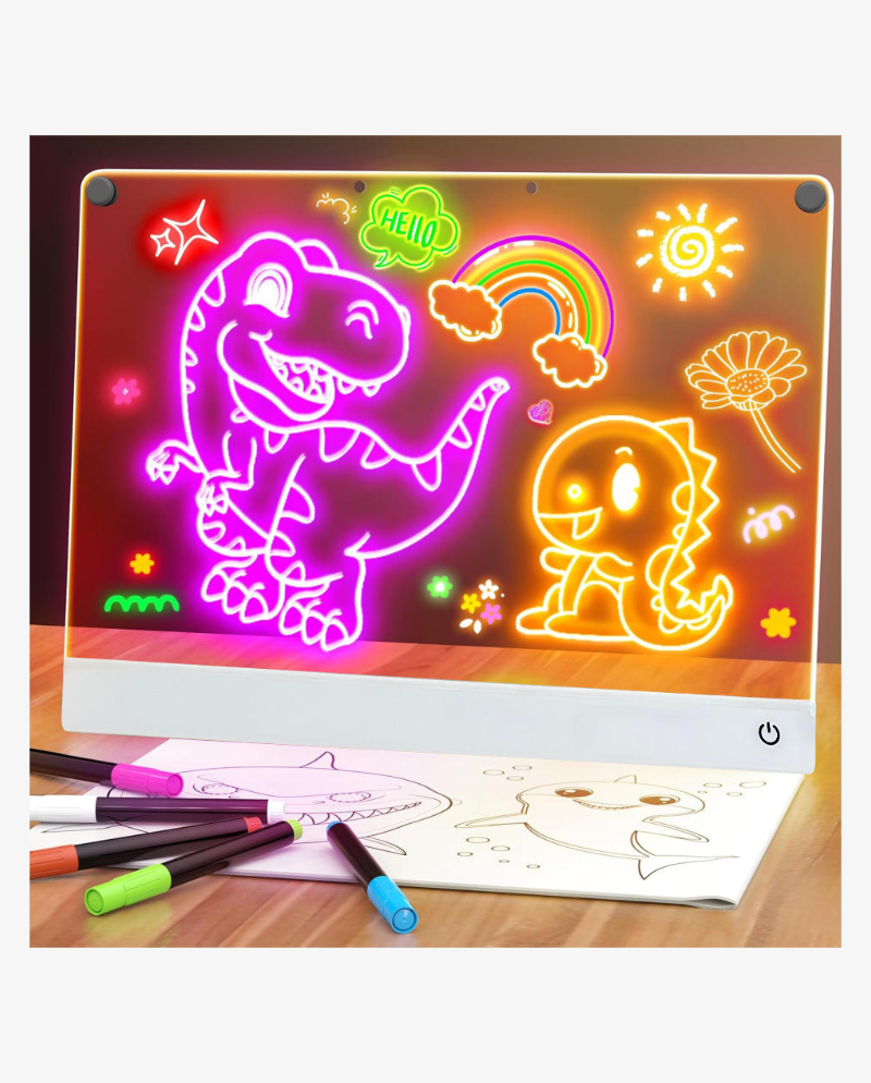 Rechargeable RGB LCD Board with Magic Markers
