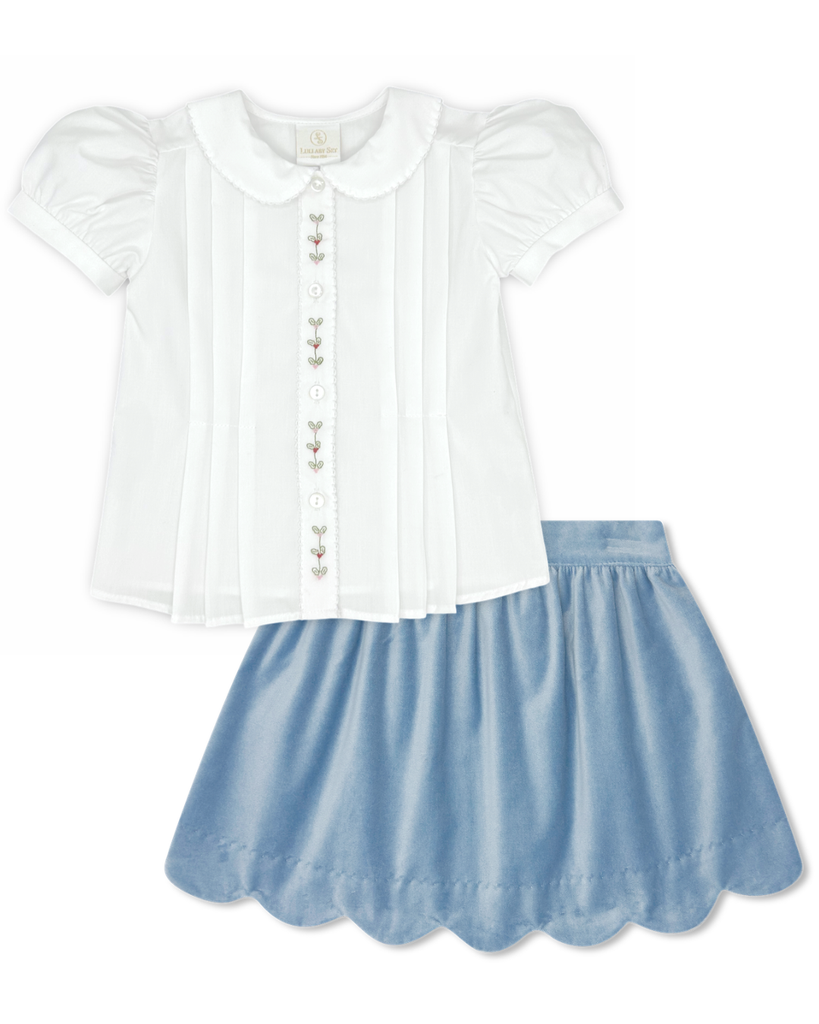 Susie Scallop Skirt Set