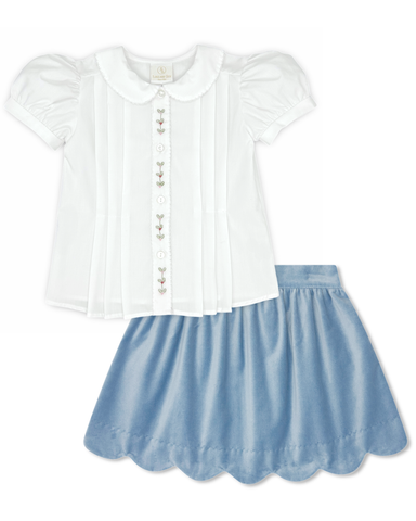 Susie Scallop Skirt Set