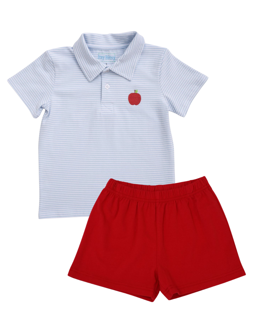 Apple Polo and Short Set