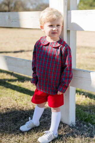Ward Short Set - Red Plaid