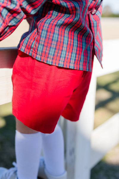 Ward Short Set - Red Plaid