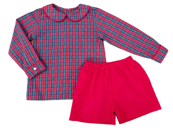 Ward Short Set - Red Plaid