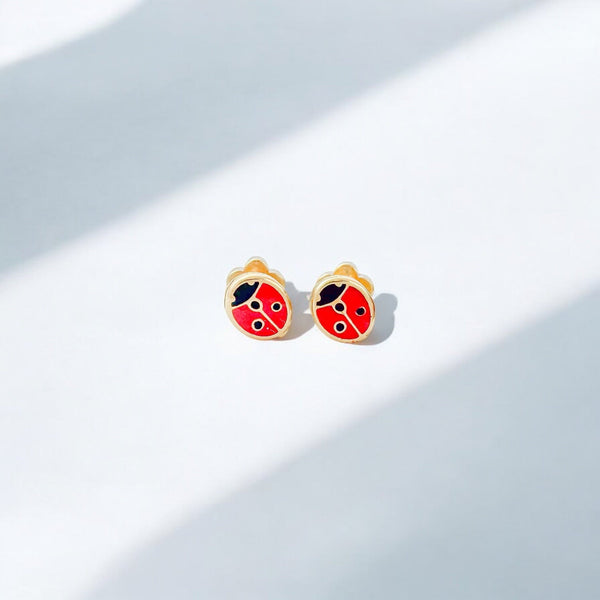 Ladybug Tiny Stud Earrings