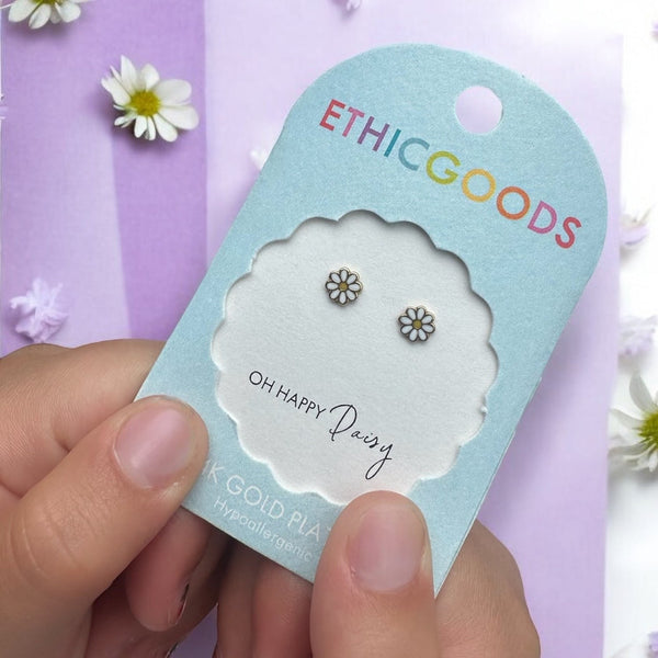 Daisies Tiny Stud Earrings