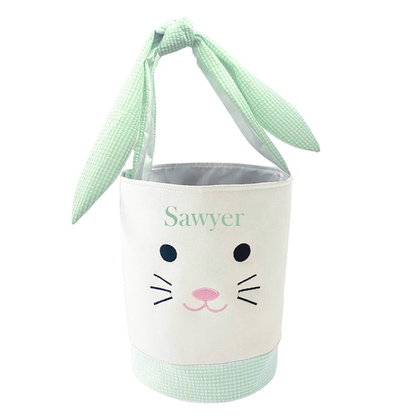 Easter Bunny Basket - green