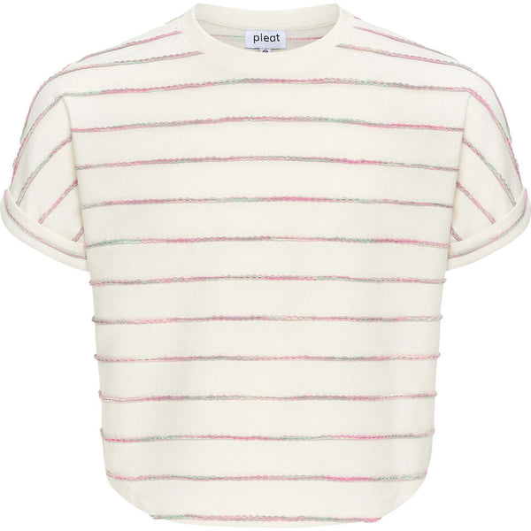Fran Top - Green/Pink Stripe