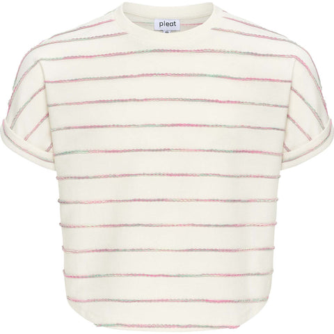 Fran Top - Green/Pink Stripe