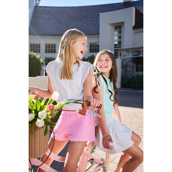 Emma Top with Ties - Abstract Horizon