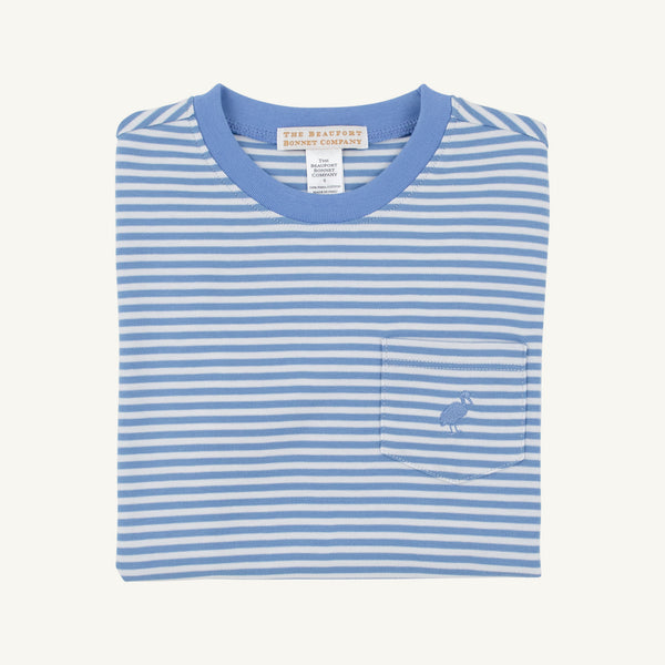 Carter Crewneck - Sunrise Blvd Blue Stripe