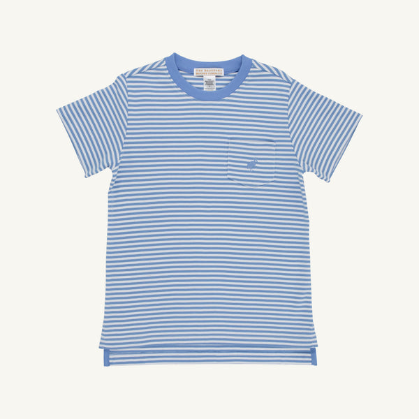 Carter Crewneck - Sunrise Blvd Blue Stripe