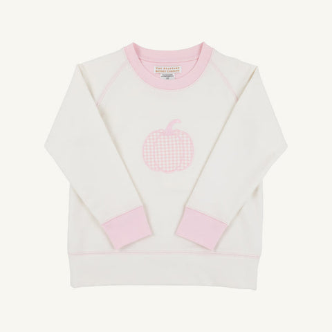 Cassidy Comfy Crewneck - Pink Pumpkin