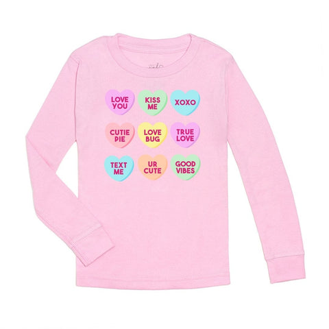 Candy Hearts Valentine's Day LS Shirt
