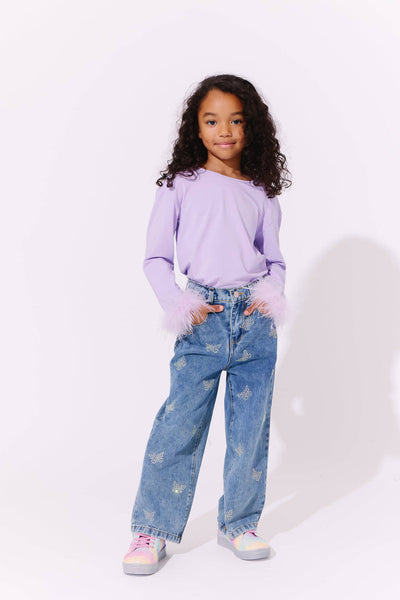 Crystal Butterfly Jeans