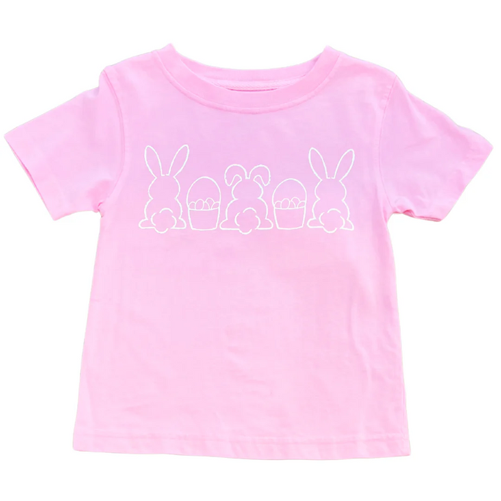 Light Pink Bunnies and Baskets T-Shirt