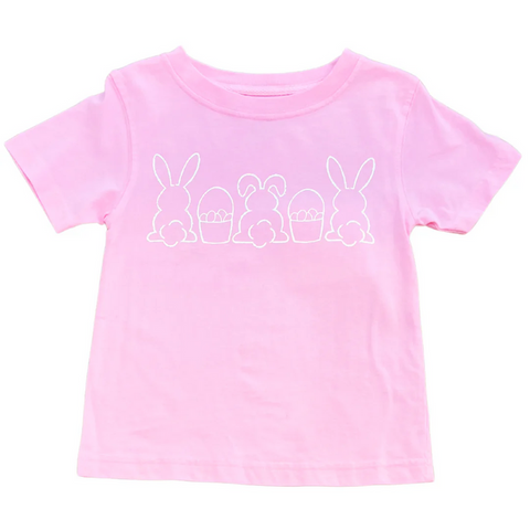 Light Pink Bunnies and Baskets T-Shirt