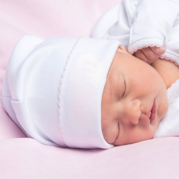 Essentials White Hat w/ Colored Trims