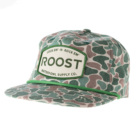 Youth Roost Old School Camo Patch Hat