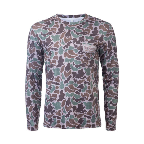 Dry-Fit Pocketed LS Camo Tee
