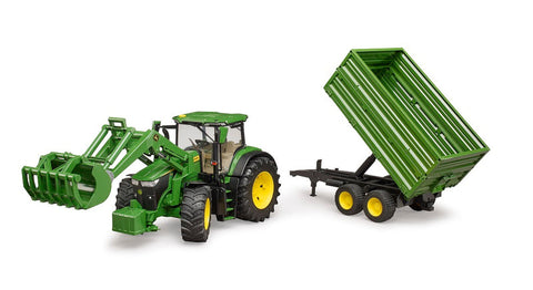 John Deere 7R 350 w/ Front Loader and Tipping Trailer
