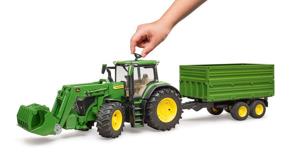 John Deere 7R 350 w/ Front Loader and Tipping Trailer