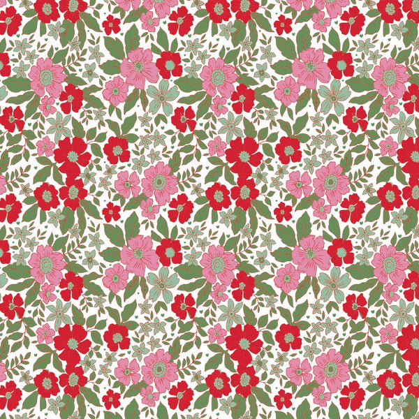 Lillian Girls' Dress - Floral Noel