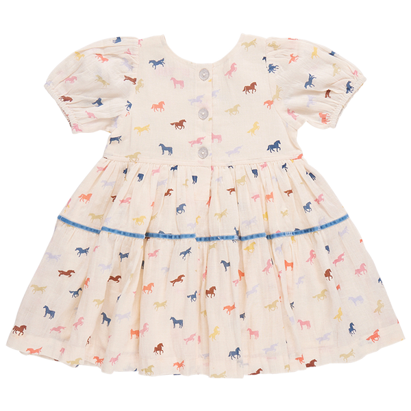 Charlie Dress - Multi Tiny Horses