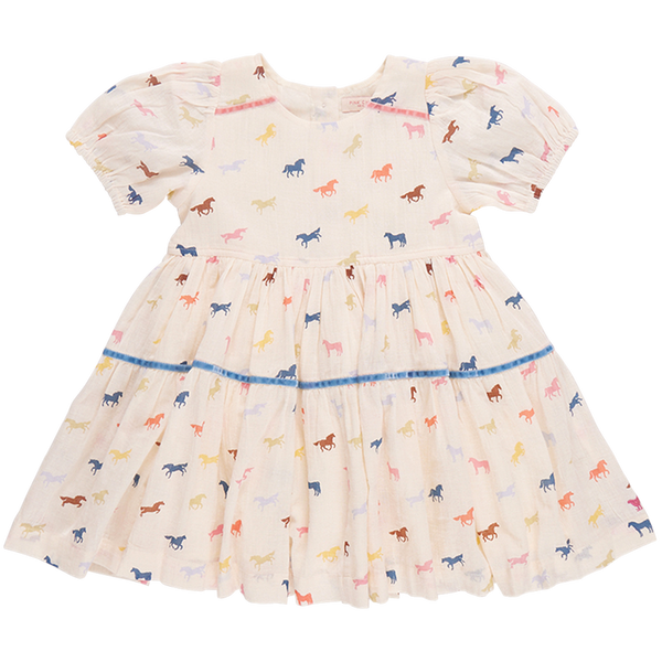 Charlie Dress - Multi Tiny Horses