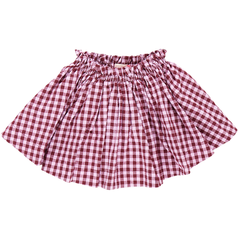 Theodore Skirt - Berry Gingham