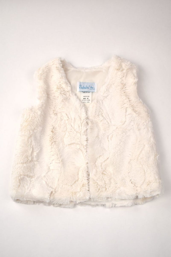Fur Vest, Ivory