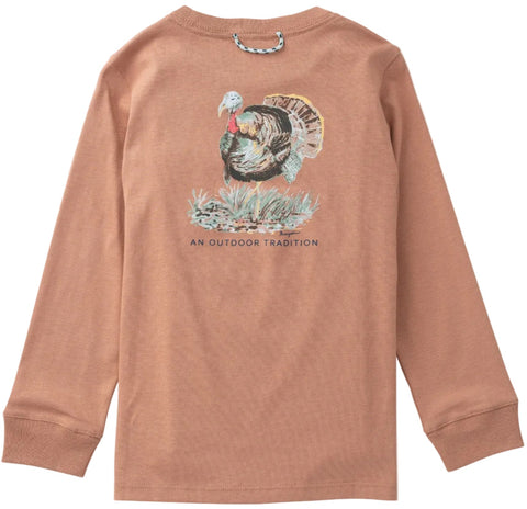 LS Cotton Pocket T-Shirt - Mocha Mousse