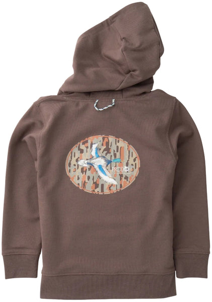 Boys Spinnerbait Hooded Sweatshirt - Coffee Quartz