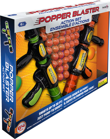 Popper Blasters Set - 2 Guns with 60Balls