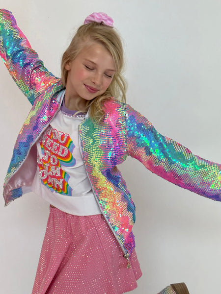 Kaleidoscope Sequin Bomber