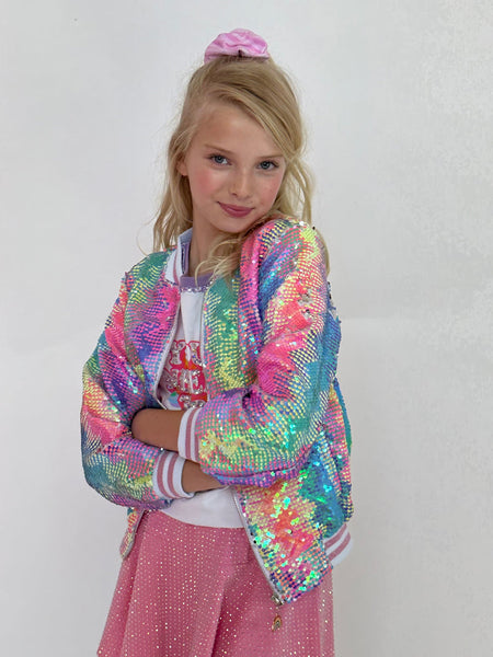 Kaleidoscope Sequin Bomber