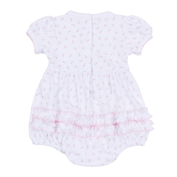 Juliette's Classics Print Ruffle Short Sleeve Bubble
