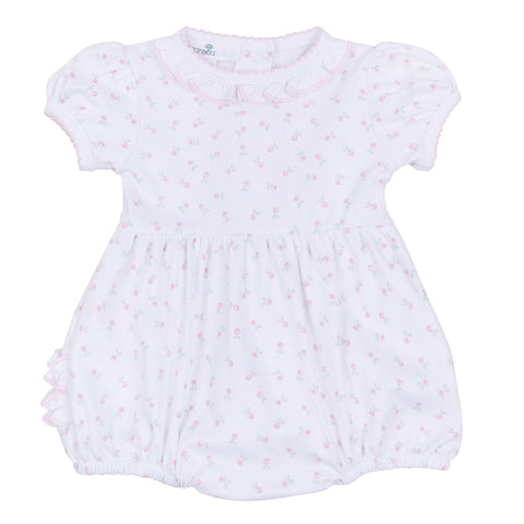 Juliette's Classics Print Ruffle Short Sleeve Bubble