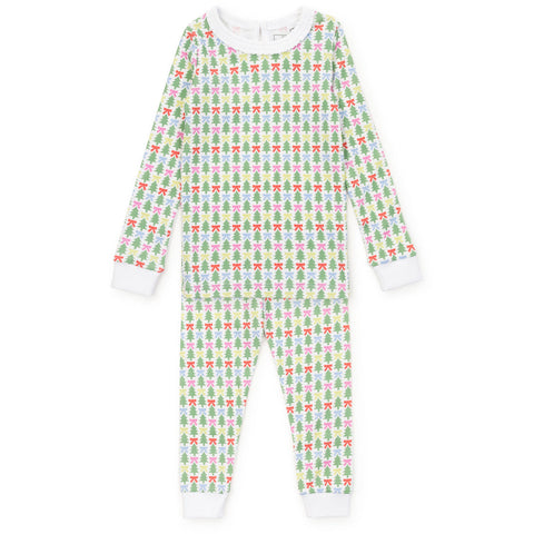 Ava Girls' Pajama Pant Set - Tree Topper Bows