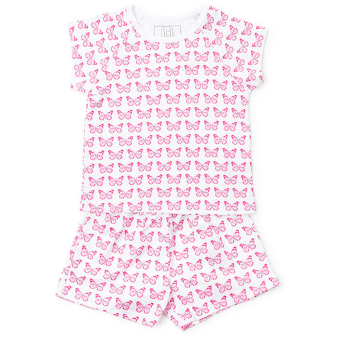 Emery Pajama Short Set - Cartie Butterflies