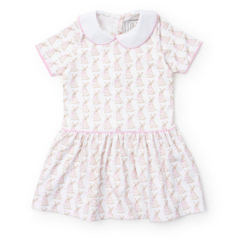 Libby Girls' Dress - Easter Bunnies Pink