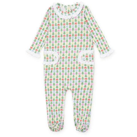 Lucy Girls' Romper - Tree Topper Bows