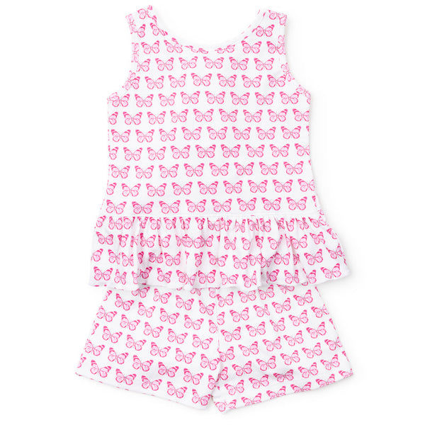 Poppy Girls' Short Set - Cartie Butterflies