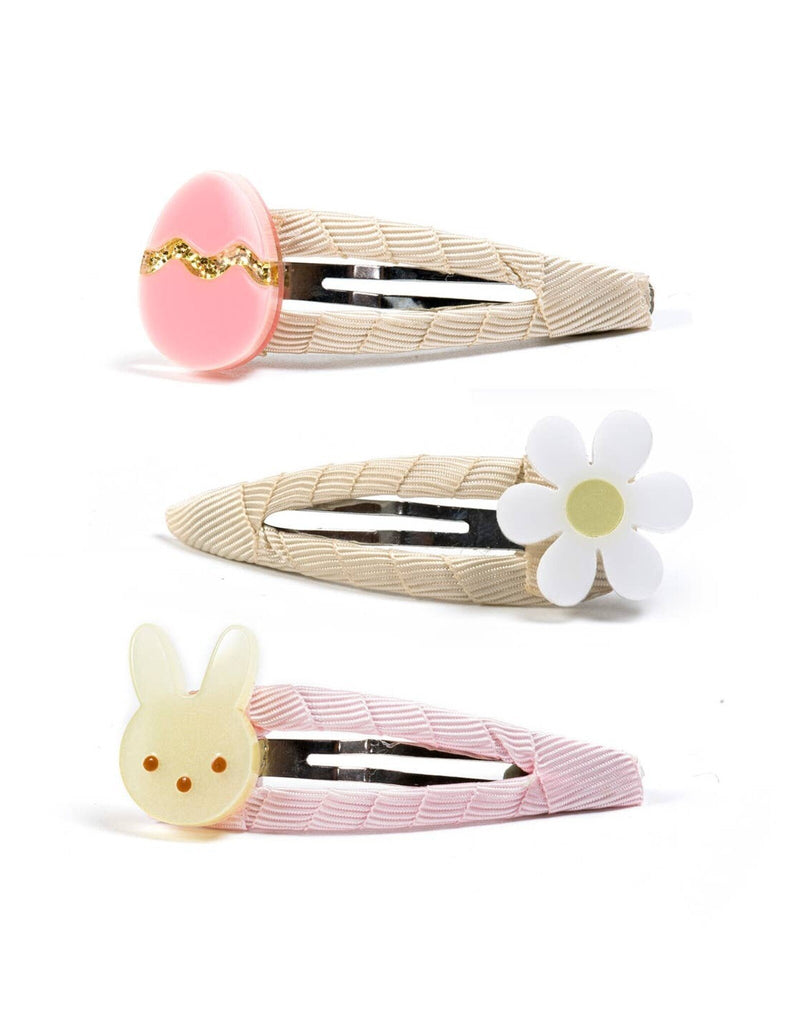 Easter Egg Daisy & Bunny Snap Clips