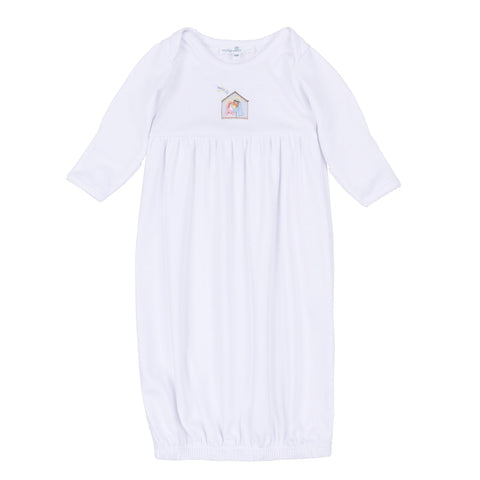 Little Manger Gathered Gown